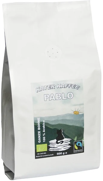 Kater Kaffee PABLO BIO Fairtrade - 100 % Arabica