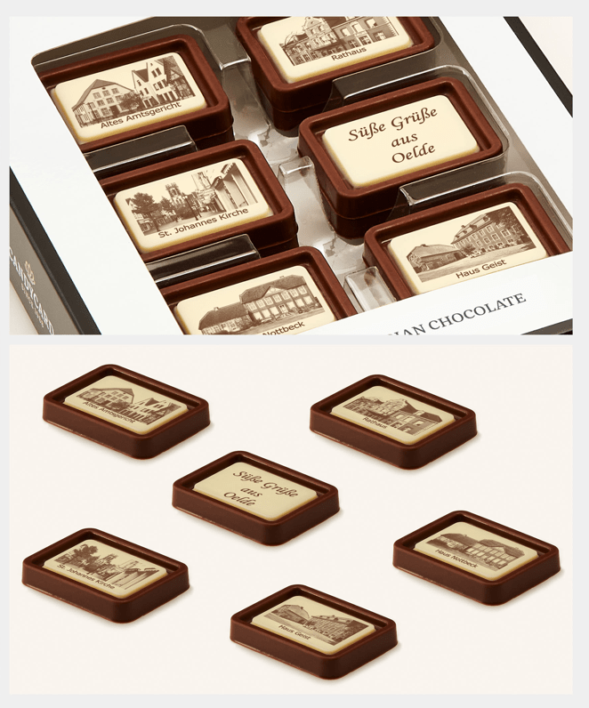 Oelder Schokolade mit Emblem