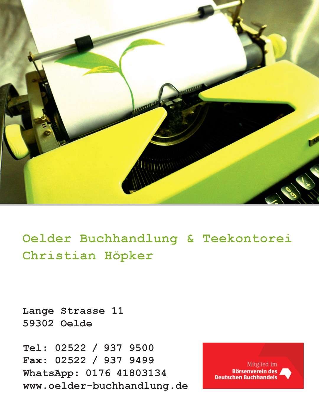 Oelder Buchhandlung & Teekontorei
