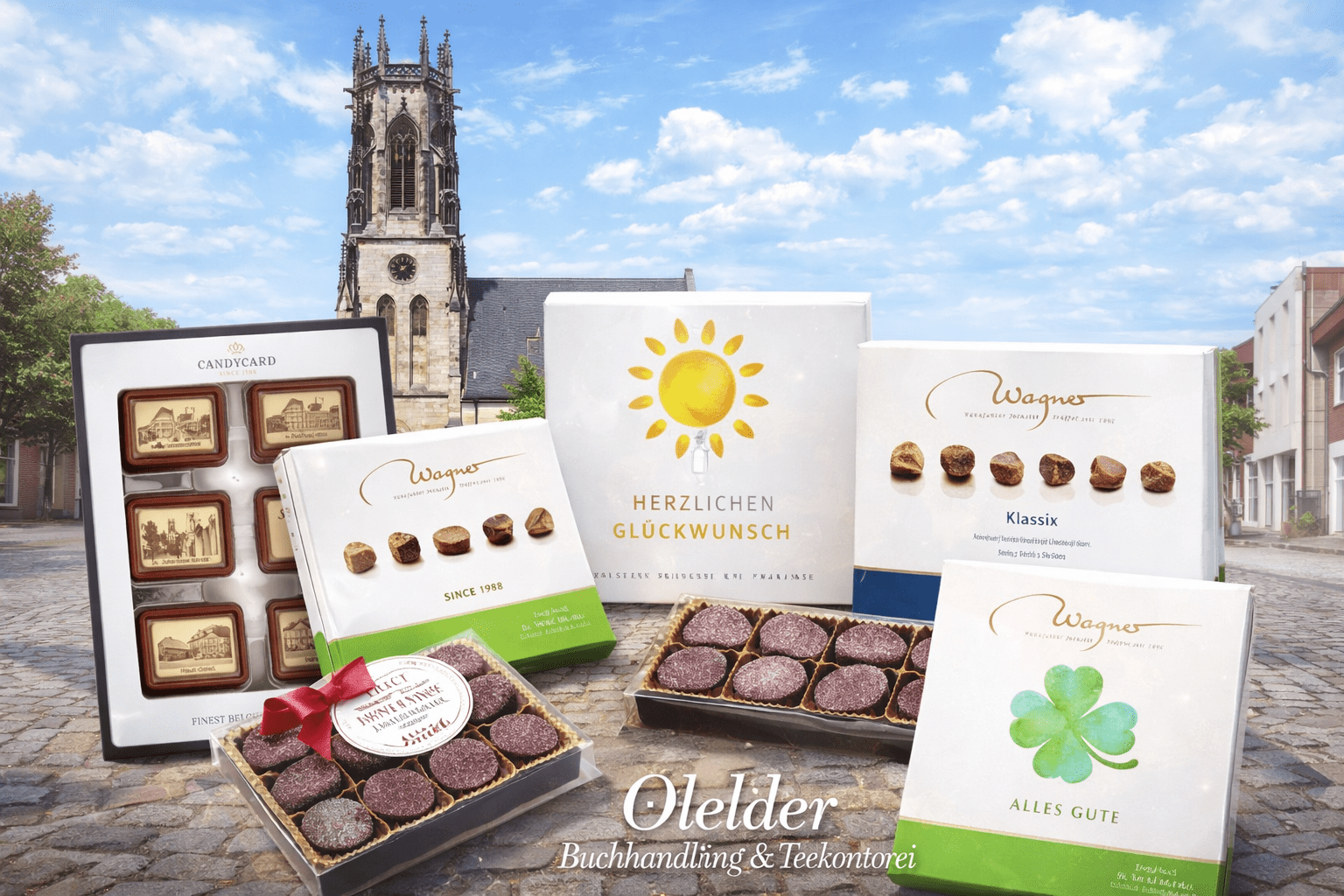 Belgische Schokolade mit Oelde-Emblem