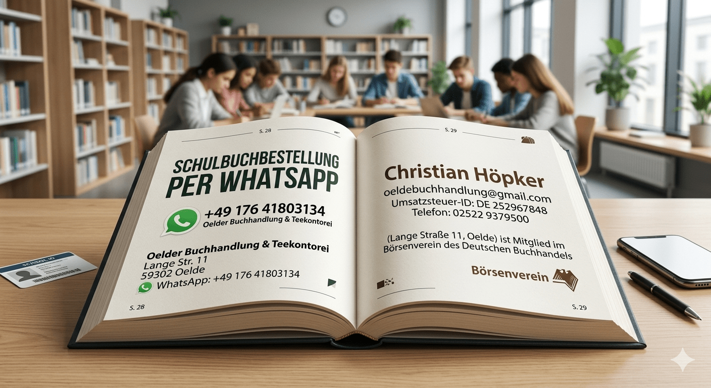 Schulbuch Bestellung per WhatsApp
