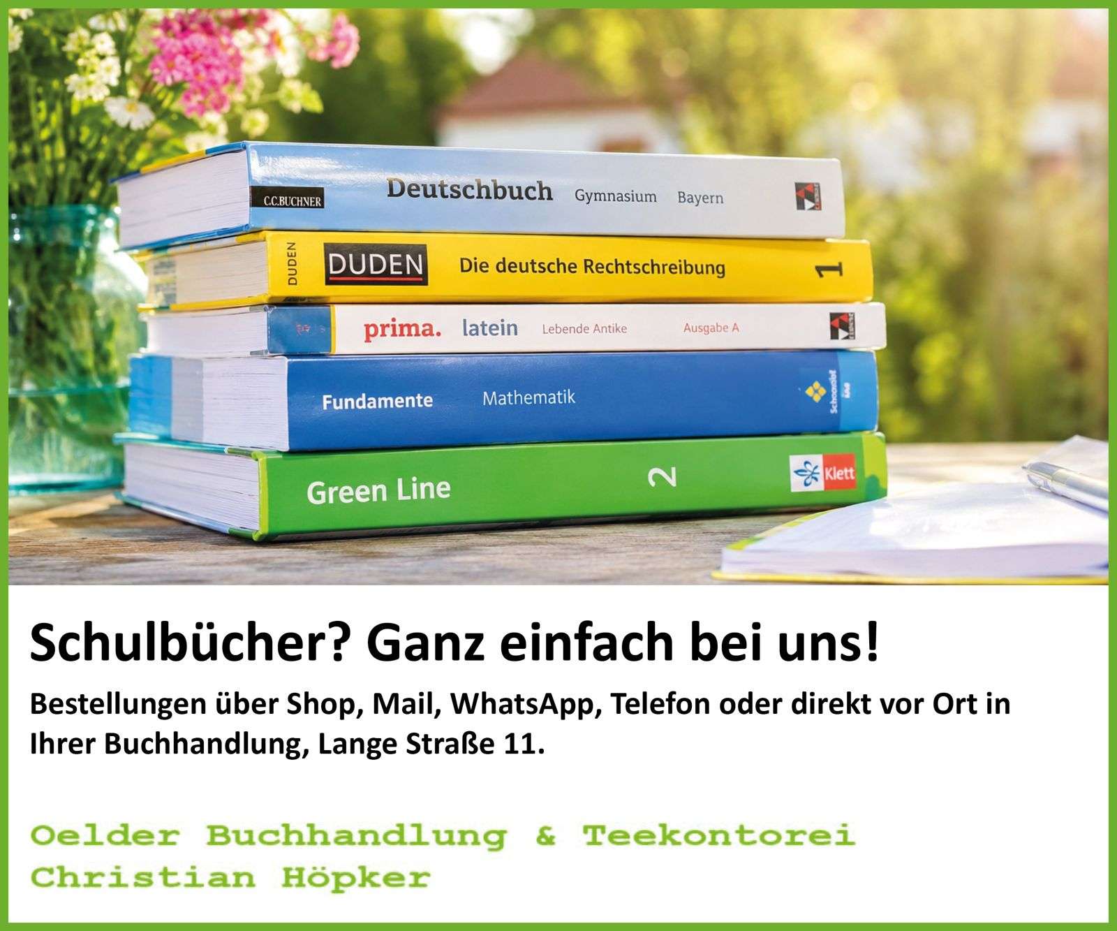 Buchhandlung Onlineshop Oelde mit großer Auswahl an Bestsellern und Schulbüchern