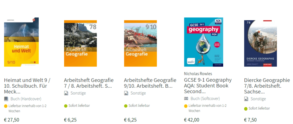Geografie Schulbuch Hamburg Buecher