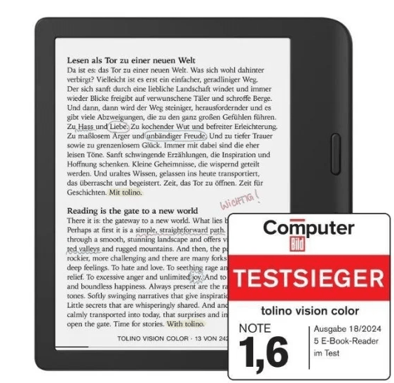 tolino Webreader Darstellung