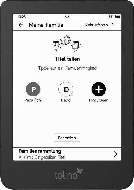 Tolino Shine in der Hand
