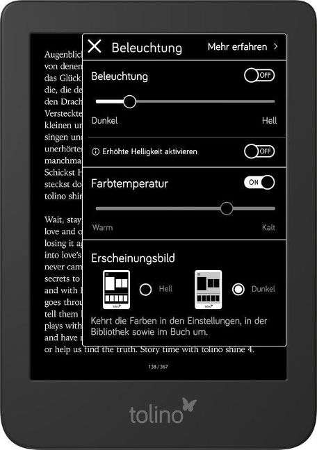 Tolino Shine Detail